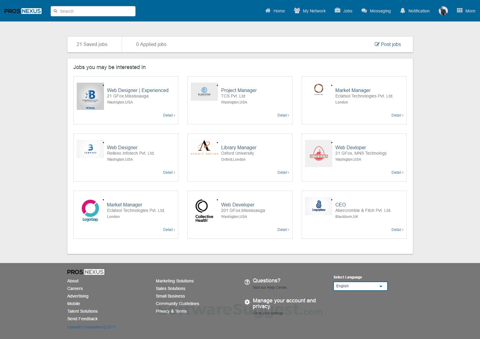 LinkedIn Clone — ProsNexus Small Screenshot 3